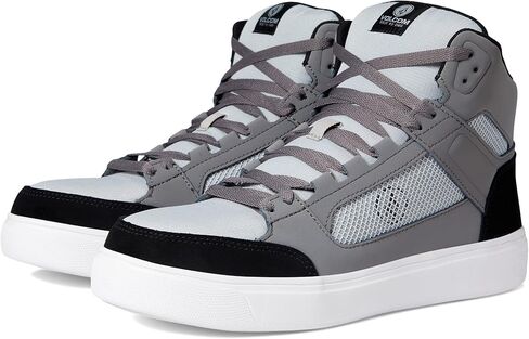 Volcom® Evolve EH High Top Comp Toe Men’s Shoes – Suede Upper – Mesh Lining – Slip-Resistant Outsole – Soft Insole Olive/Grey 10 M in Saudi Arabia