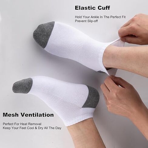 5 Pairs Of Comfortable Breathable Socks Sweat Absorbing Odor Proof Low Cut Solid Color Socks Suitable For Outdoor Activities in Saudi Arabia