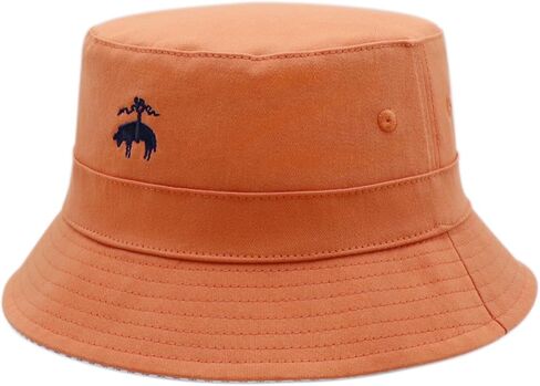 Brooks Brothers Men’s Reversible Bucket Hat – Solid to Oxford Striped, Embroidered Logo in Saudi Arabia