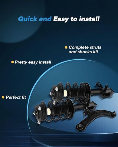 Struts Suspension kits for Nissan Sentra 2007-2012 Struts shocks kit 10pcs Front complete strut Stabilizer Bar Link Control Arm and Ball Joint Assembly Tie Rod End in Saudi Arabia