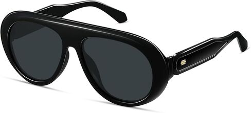 النظارات الشمسية المستقطبة المتضخم للنساء والرجال الطيارين المستديرة الكبيرة العصرية 70s نظارات شمسية عتيقة CL014 in Kuwait