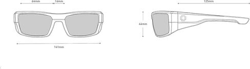 Spy Optic Dirk Sunglasses - Balck/Hawaii - Happy Gray Green Polar in Saudi Arabia