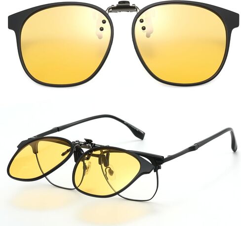 نظارات شمسية بمشبك للرجال والنساء - عدسات مستقطبة مضادة للوهج، حماية 100% من الأشعة فوق البنفسجية تناسب معظم النظارات in Kuwait