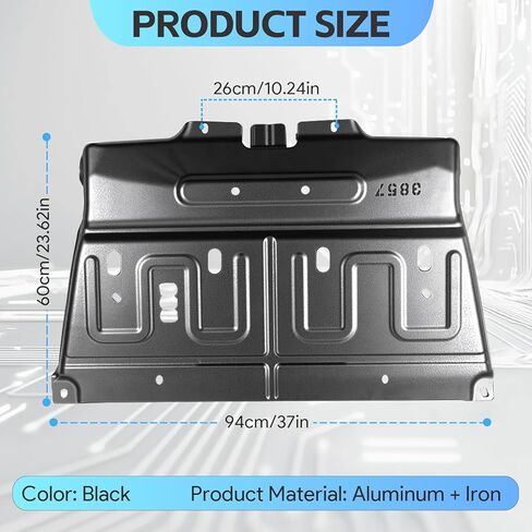 Update ML3Z-7222-D Splash Panel Shield Under Diaper Gas Motor Compatible with Ford 2015-2020 F150 Gasoline Engine, Engine underguard, 3D Underbody Panel, Not Fit for Raptor Model/3.0L Diesel in Kuwait