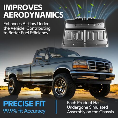 Update ML3Z-7222-D Splash Panel Shield Under Diaper Gas Motor Compatible with Ford 2015-2020 F150 Gasoline Engine, Engine underguard, 3D Underbody Panel, Not Fit for Raptor Model/3.0L Diesel in Kuwait