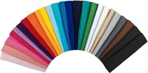 25 Pack Headbands for Women 25 Colors Head Bands for Women's Hair, Non Slip Stretchy Elastic Headbands for Yoga Running Gym in Saudi Arabia