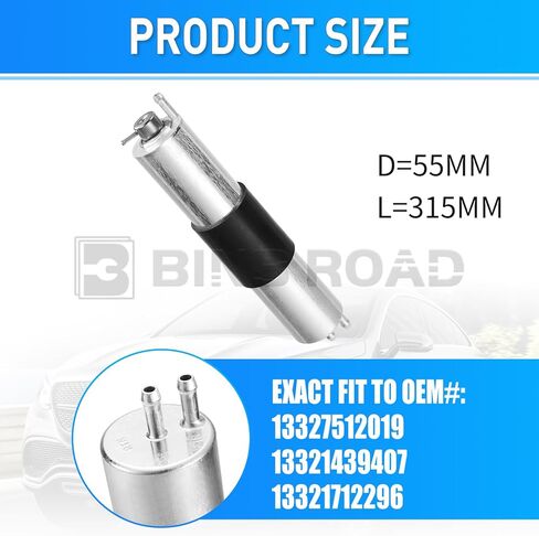 Fuel Filter with Pressure Regulator 13327512019 13321439407 13321712296 Compatible with BMW E46 320i 325i 325Ci 325xi 330i 330xi 330Ci Z3 E46 E36 in Saudi Arabia