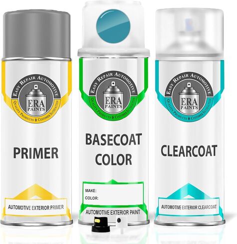 ERA Paints - LC5A/B2 - Teal Blue for VOLKSWAGEN Exact OEM Color Match Automotive Touch Up Paint for Cars - Scratch & Chip Repair for Metal & Plastic - Basic Kit - Made in USA in Saudi Arabia