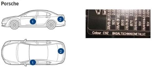 Compatible With 2018 Porsche Volcano Grey (M7R) Factory Matched Ultra Premium Single Stage Direct Gloss Pen Brush - Touch Up Paint Kit MADE IN THE USA in Saudi Arabia