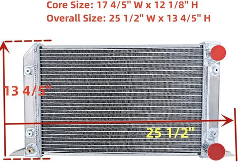 4 Row Aluminum Radiator For VW Scirocco/Pro Stock Style No Filler Neck, radiators,replacement radiator, aluminum radiator, in Kuwait