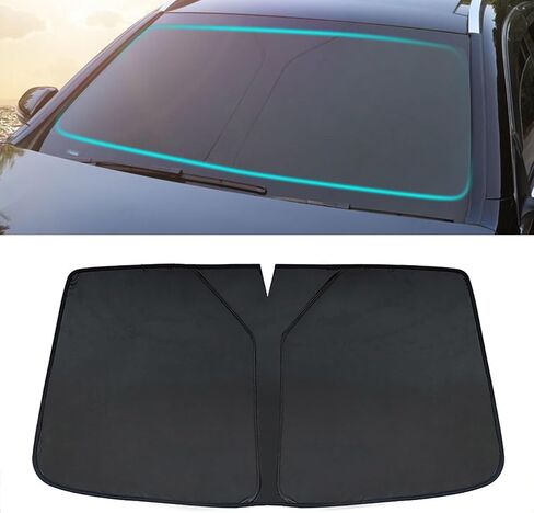 مناسب لسيارة Toyota Prius XW20 2003-2008، ظل الشمس للزجاج الأمامي، ظل الشمس للزجاج الأمامي للسيارة قابل للطي، ملحقات السيارة الداخلية in Saudi Arabia