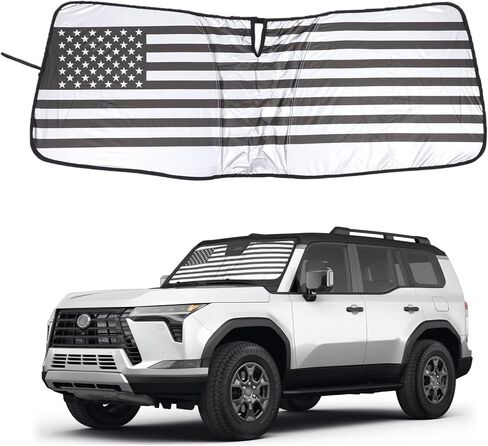 Windshield Sunshade for Lexus GX550 2024-2026 Accessories Front Window Sun Shade Foldable Reflective Sun Visor Custom Sunscreen UV Blocker Privacy Protector HeatShield Keep Your Car Cooler (Silver) in Saudi Arabia