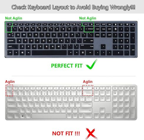 غطاء لوحة المفاتيح لجهاز HP Pavilion 27 بوصة الكل في واحد لسطح المكتب xa0055ng/xa0050/xa0080/xa0014/0370Nd/0010Na/0076Hk، مجموعة لوحة المفاتيح اللاسلكية HP Pavilion 800، HP Pavilion 23.8 24 بوصة - أسود in Kuwait