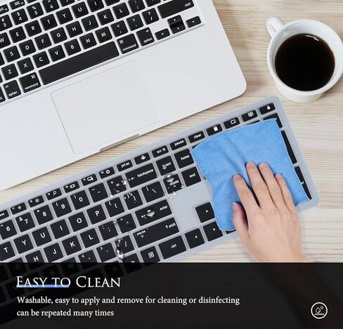 غطاء لوحة المفاتيح لجهاز HP Pavilion 27 بوصة الكل في واحد لسطح المكتب xa0055ng/xa0050/xa0080/xa0014/0370Nd/0010Na/0076Hk، مجموعة لوحة المفاتيح اللاسلكية HP Pavilion 800، HP Pavilion 23.8 24 بوصة - أسود in Kuwait