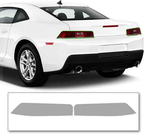 Pre-Cut Taillight Tint Kit Compatible with Chevrolet Chevy Camaro 2014-2015 | Precision Cut Stretchable PPF Vinyl Overlay Cover Wrap (Light Smoke) in Saudi Arabia