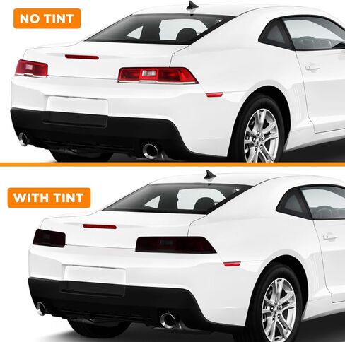 Pre-Cut Taillight Tint Kit Compatible with Chevrolet Chevy Camaro 2014-2015 | Precision Cut Stretchable PPF Vinyl Overlay Cover Wrap (Light Smoke) in Saudi Arabia