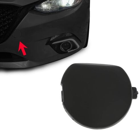 Front Bumper Bracket Tow Hook Cover Replacement, Compatible with Mazda 3 2014-2016, BHN150A11BB, BJS750A11BB in Saudi Arabia