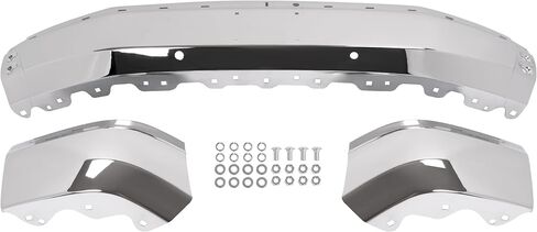 KUAFU Front Bumper Face Bar Compatible with 2003-2025 Chevrolet Express GMC Savana 1500 2500 3500 Replacement for GM1002459 19303361 12335714 Steel Chrome Silvery in Saudi Arabia