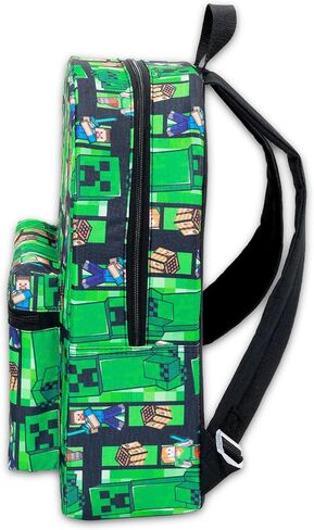 Minecraft Backpack for Boys - Bundle with 16" Creeper Backpack, Water Bottle, Stickers, More | Minecraft School Bag Set for Kids, Boys 6-8 in Saudi Arabia