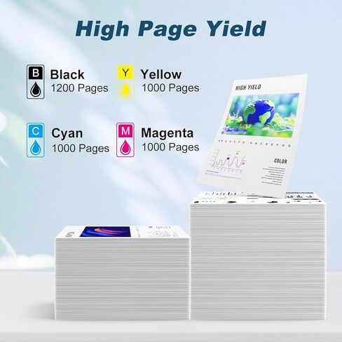 MYTONER 910XL Ink Cartridges for HP Printers Replacement for HP Ink 910XL Black and Color Combo Pack for HP 910 Ink Work with OfficeJet Pro 8035e 8025e 8020e 8015e 8020 8028e 8010e Printer(4 Pack) in Kuwait