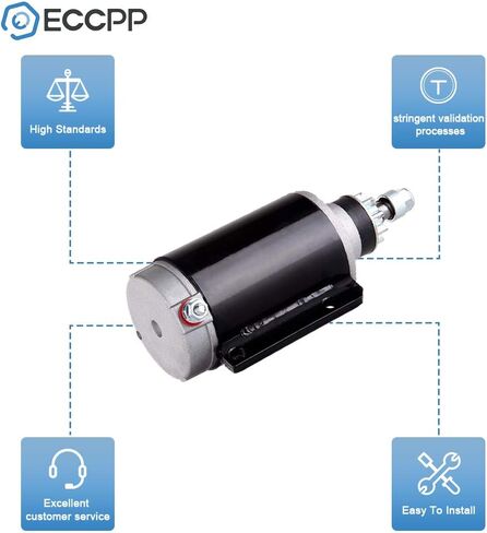 Starters ECCPP fit for Johnson Engines - Marine Outboard 40JPL Jet (3cyl) / 65W / 60PL / 70PL 1999 2000 2001 50D (3cyl) / 50TT (3cyl) / 60TL / 60TTL 1998 60EL 1986 1987 1988 5718N in Saudi Arabia