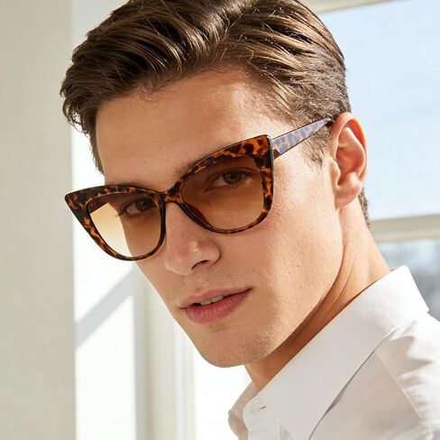 2 Pcs Cat Eye Sunglasses for Women Men Retro Cateye Frame Vintage Square Fashion Cateye Sunglasses in Kuwait