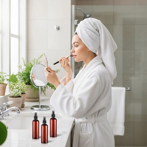 90 Pack 4 Oz Spray Bottle Mini Spray Bottles Plastic Amber Spray Bottles Portable Fine Mist Spray Bottle Refillable Perfume Bottle Empty for Plants, Cleaning, Misting and Skin Care in Kuwait