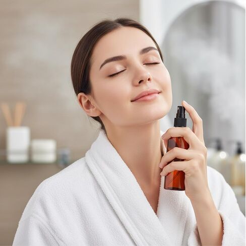 90 Pack 4 Oz Spray Bottle Mini Spray Bottles Plastic Amber Spray Bottles Portable Fine Mist Spray Bottle Refillable Perfume Bottle Empty for Plants, Cleaning, Misting and Skin Care in Kuwait