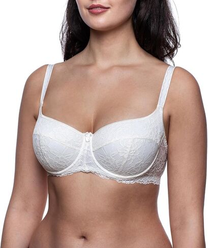 Women's Balconette Push Up Bra, Lace Sexy Design in Saudi Arabia