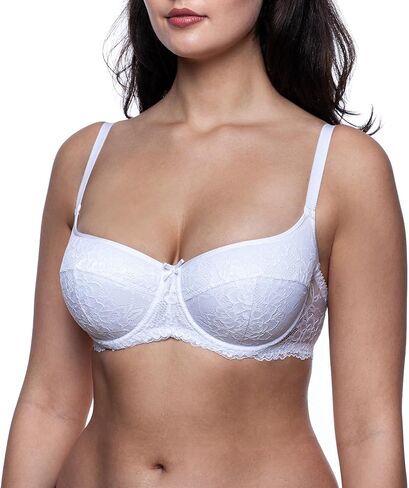 Women's Balconette Push Up Bra, Lace Sexy Design in Saudi Arabia