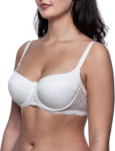 Women's Balconette Push Up Bra, Lace Sexy Design in Saudi Arabia