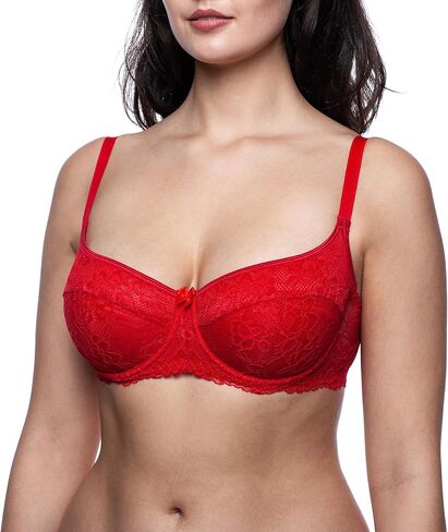 Women's Balconette Push Up Bra, Lace Sexy Design in Saudi Arabia