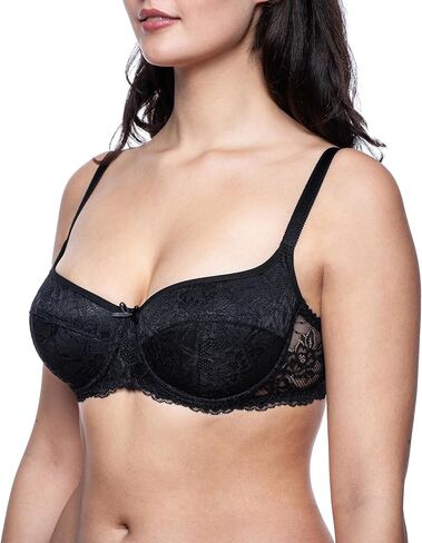 Women's Balconette Push Up Bra, Lace Sexy Design in Saudi Arabia