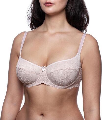 Women's Balconette Push Up Bra, Lace Sexy Design in Saudi Arabia