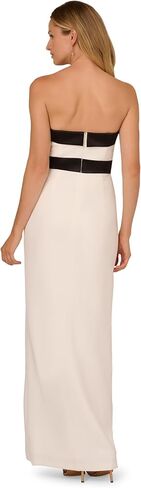 Adrianna Papell Colorblock Crepe Gown in Saudi Arabia