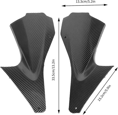 2Pcs Motorcycle Fairing, Carbon Fiber Style Fairing Body Kit, Motorcycle Side Fairings Fit for Yamaha YZF R6 2006‑2007 in Saudi Arabia