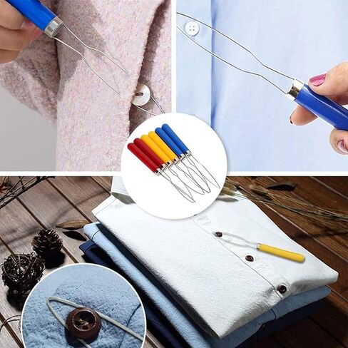 DHinkyoung 2 Pcs Button Hooks, One Hand Buttons Aids, Bright Dressing Aid Device Tool, Button Assist Devices with Comfort Grip Handle for Arthritis, Parkinsons, Independent Living(Random Colors) in Kuwait