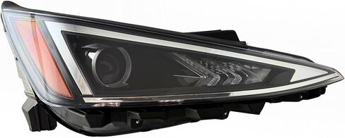 استبدال مجموعة المصابيح الأمامية من ALLIGATOR AUTO LIGHTS لسيارة Hyundai Elantra 2019-2020، مصابيح أمامية من الجانب الأيمن/الراكب، متضمنة، متوافقة مع DOT/SAE، 92102-F3500 / HY2503233 in Kuwait