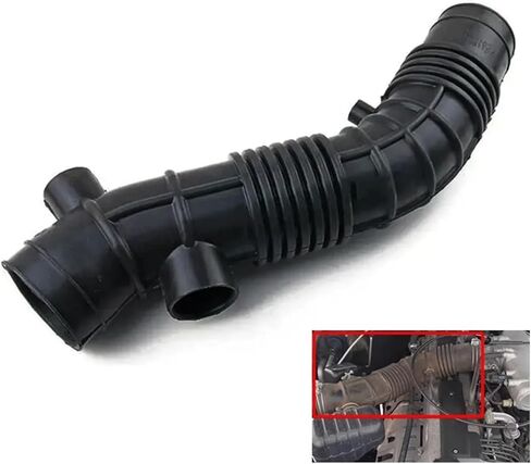 خرطوم آخذ للهواء Wooeight مدخل خرطوم منقي هواء مرشح خرطوم 17881-66100 / يصلح لاند كروزر LC100 1998-2007 1788166100/1788166110 اكسسوارات السيارات خرطوم سحب فلتر الهواء المرن in Kuwait