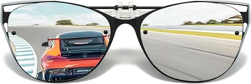 مشبك مستقطب على النظارات الشمسية فوق النظارات الطبية للجنسين، نظارات شمسية قابلة للطي فوق النظارات حماية من الأشعة فوق البنفسجية 400 in Kuwait