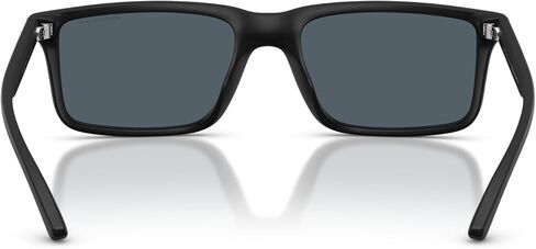 نظارات شمسية من Armani Exchange AX AX4157SU بمقاس عالمي، أسود غير لامع/أزرق داكن، أزرق عاكس، 57 ملم in Saudi Arabia