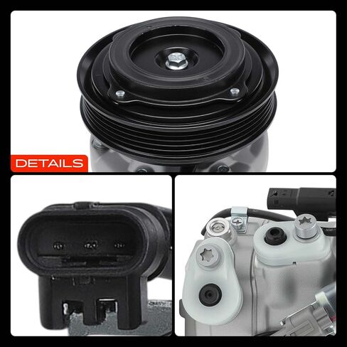 A-Premium A/C Compressor with Clutch Compatible with Mercedes-Benz CLA250 2014-2019, CLA45 AMG 2014-2019, GLA250 2015-2020, GLA45 AMG 2015-2019, L4 2.0L in Saudi Arabia