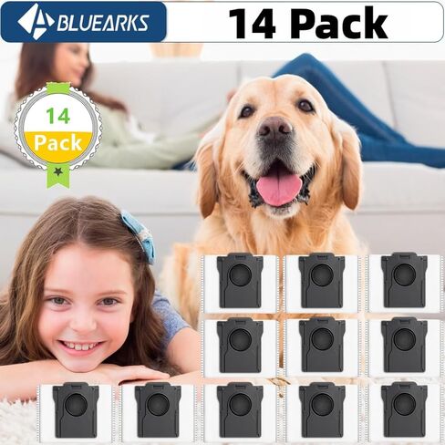 14Pcs Compatible with Dreame X30 Ultra/X40 Ultra,L10s Pro Ultra/L10s Ultra/L20 Ultra/L30 Ultra Robot Vacuum Auto-Emptying Bas,3.2-Liter Large Capacity(4-Layer Sealed Disposable Dust Bags) in Kuwait