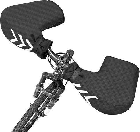 Bike Handlebar Covers Winter Waterproof Bicycle Gloves Warm Cycling Bar Glove for Road Mountain Commuter Bike in Kuwait
