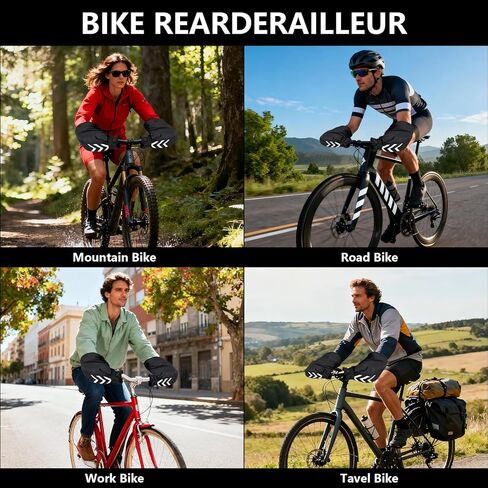 Bike Handlebar Covers Winter Waterproof Bicycle Gloves Warm Cycling Bar Glove for Road Mountain Commuter Bike in Kuwait