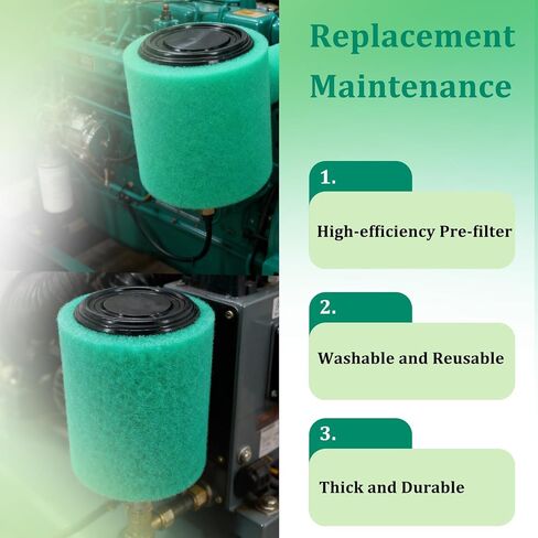 استبدال فلتر الهواء الرغوي لفلتر U-ni BF-1 BF1، 14 بوصة × 17 بوصة × 5/8 بوصة 65 نقطة في البوصة قابلة لإعادة الاستخدام، ورقة إسفنجية خضراء دقيقة قابلة لإعادة الاستخدام للدراجات النارية ATV Dirt Bike UTV معظم المحركات الصغيرة in Kuwait