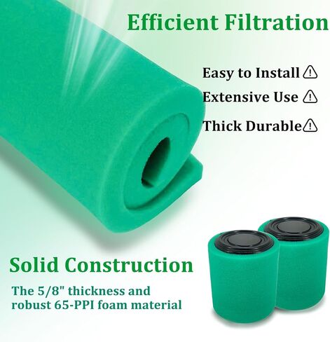استبدال فلتر الهواء الرغوي لفلتر U-ni BF-1 BF1، 14 بوصة × 17 بوصة × 5/8 بوصة 65 نقطة في البوصة قابلة لإعادة الاستخدام، ورقة إسفنجية خضراء دقيقة قابلة لإعادة الاستخدام للدراجات النارية ATV Dirt Bike UTV معظم المحركات الصغيرة in Kuwait