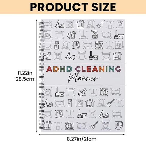 مخطط تنظيف ADHD، جدول التنظيف ومنظم قائمة المراجعة، خطة تنظيف منزلية قابلة للتحرير، مخطط تنظيف منزلي يومي وأسبوعي وشهري، تحسين المنزل بنفسك in Kuwait