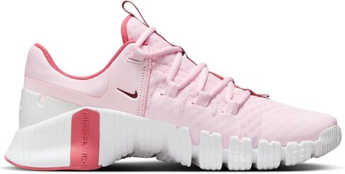 Women's Nike Free Metcon 5 Trainers in Pink Foam Dark Team Red 603 in Saudi Arabia