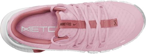 Women's Nike Free Metcon 5 Trainers in Pink Foam Dark Team Red 603 in Saudi Arabia